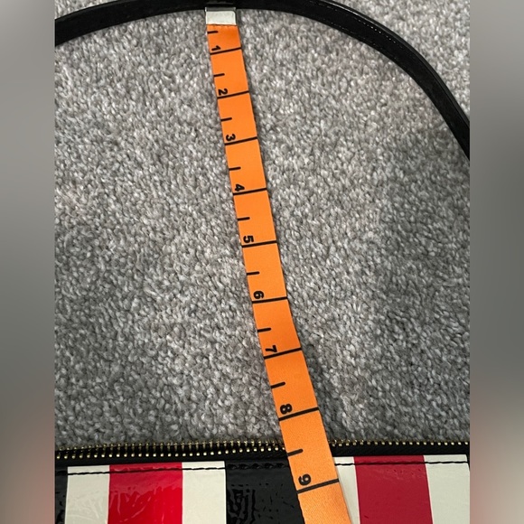 TOSS Designs Red, White, Black Stripe shoulder bag - Picture 5 of 9